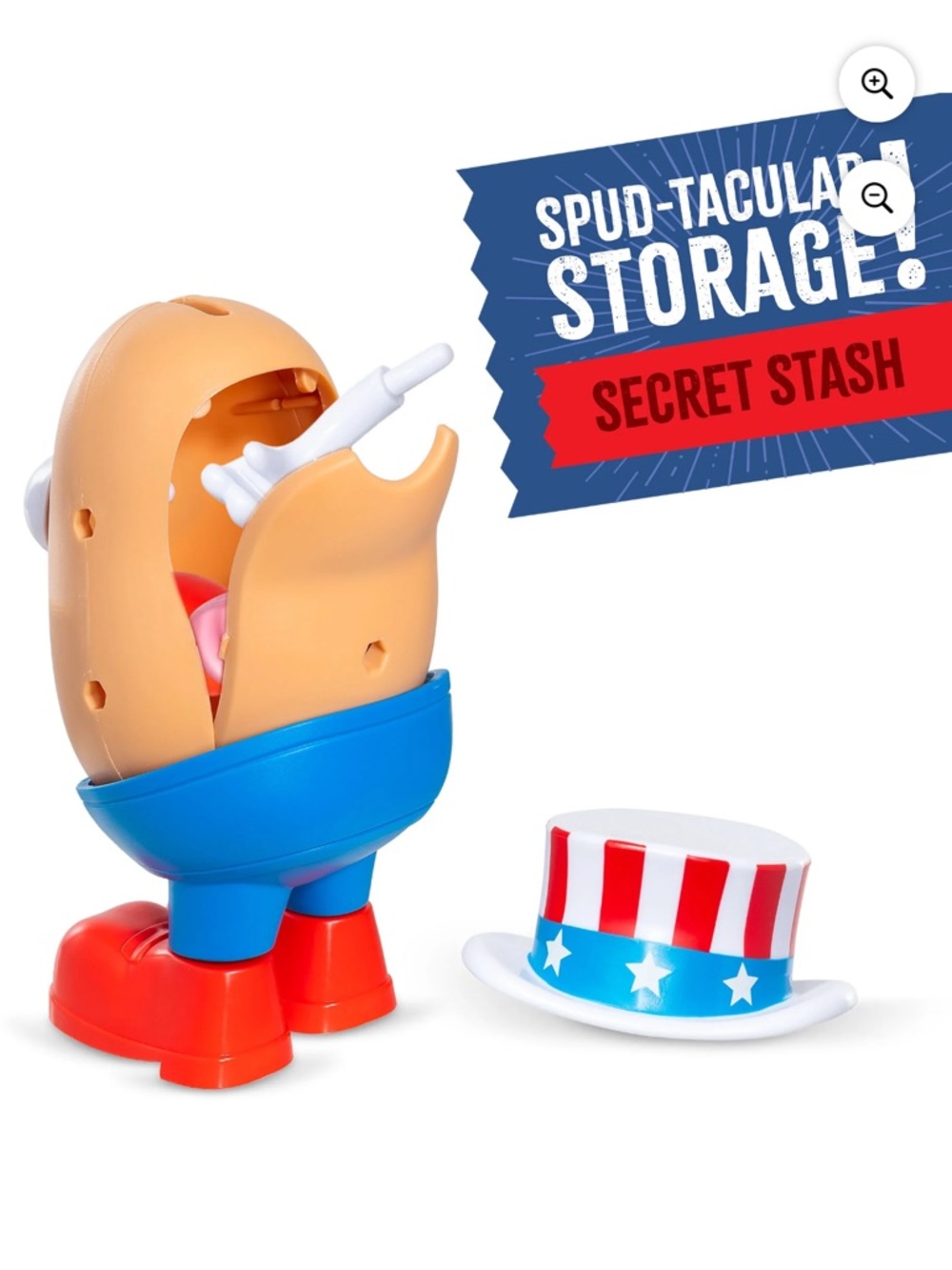 Mr. Potato Head Uncle Yam 250th Anniv, 14 Pcs, Flag Accessory & Storage Ages 2+ - Picture 4 of 5
